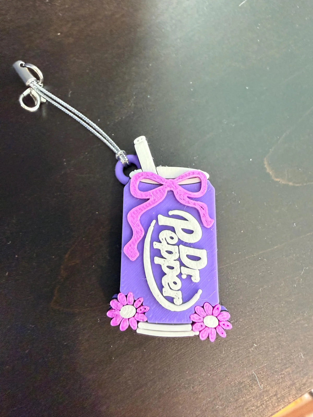 PopOff Dr Pepper Inspired Soda Can Tab Opener Keychain | Nail Saver for Acrylics, Gel Nail Tool, Help Keep Manicure Fresh Pocket Magic