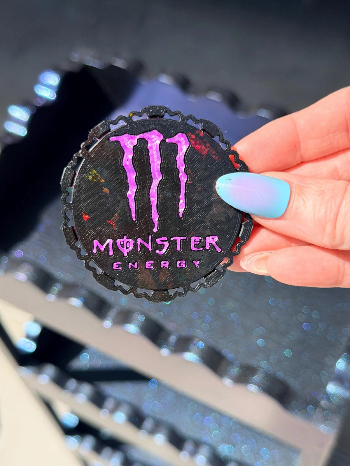 TopOff Bodyguard ID Can Cover, Monster Inspired Drink Saver, Easy Can-Topper to Keep Bugs Out, Energy Lover Gift for Him or Her Pocket Magic